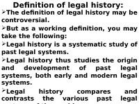 Legal History.doc